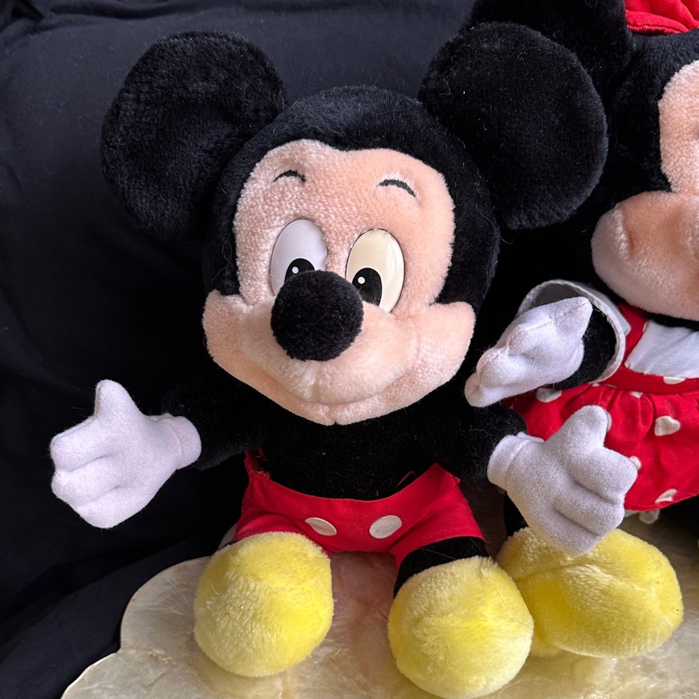 Vintage Disney Mickey and Minnie Plush Duo - Picture 2 of 6